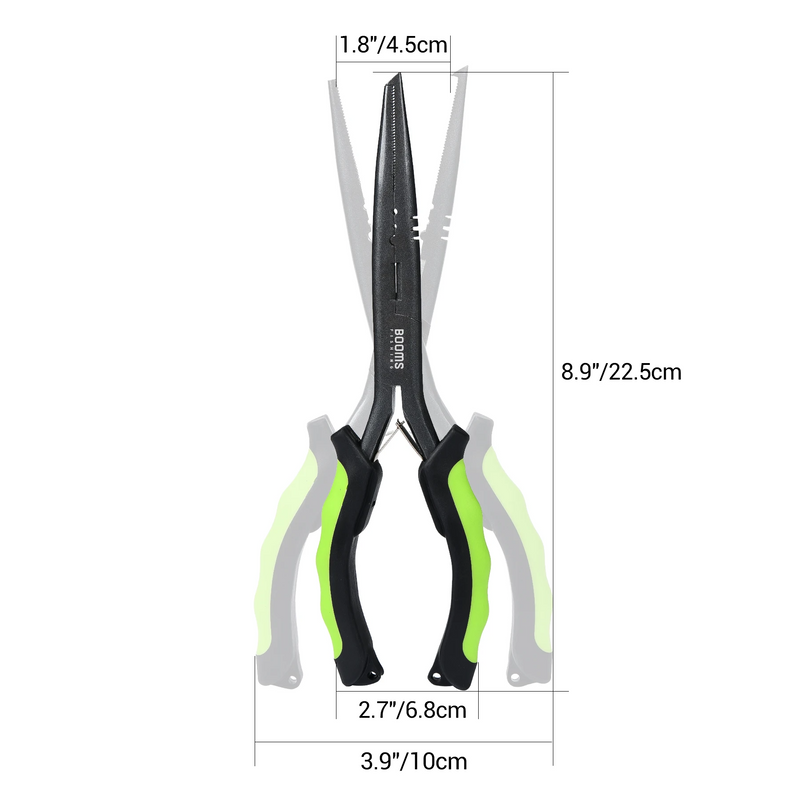 Alicate de pesca 23cm aste longa, aço inoxidável cortador tesoura - BrasBest