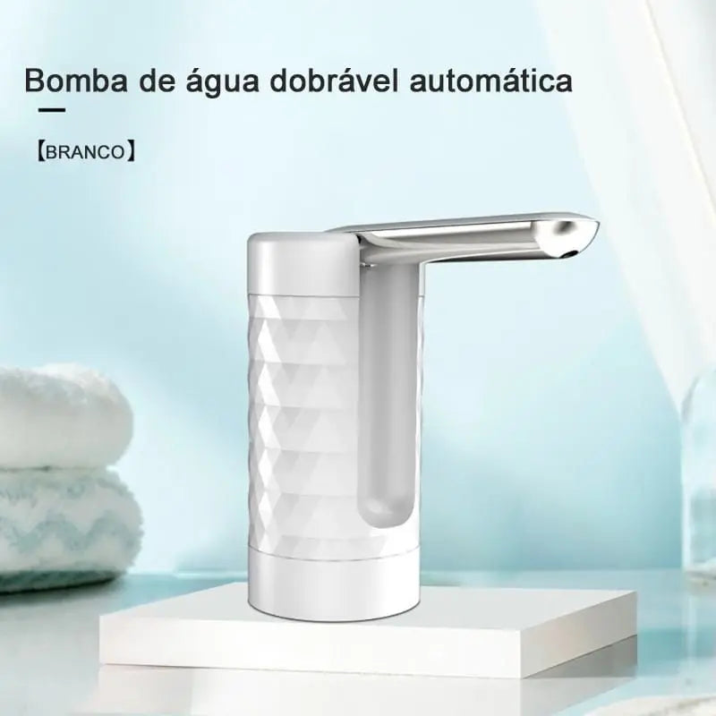 Bomba De Água Elétrica Portátil, Bomba Automática Dobrável, Para Galões De Agua, Recarregável - BrasBest