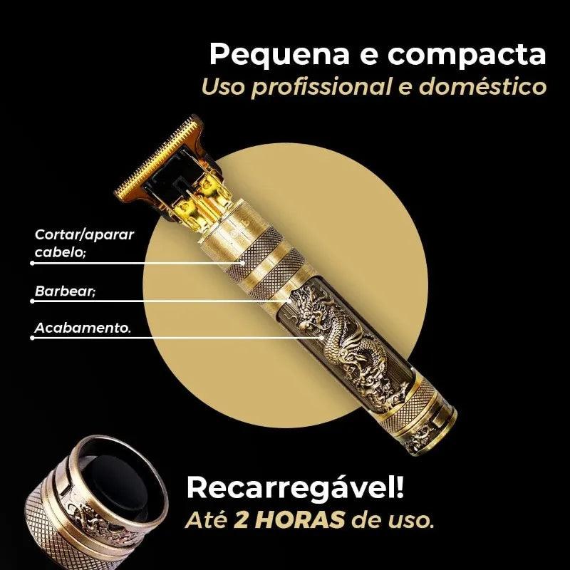 Máquina De Cabelo e Barba Masculina Designer Dragon - BrasBest