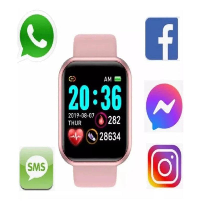 Relógio inteligente unissex D20 para Android e iOS, Bluetooth Smartwatch - BrasBest