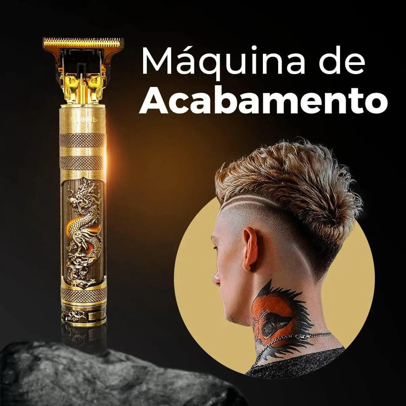 Máquina De Cabelo e Barba Masculina Designer Dragon - BrasBest