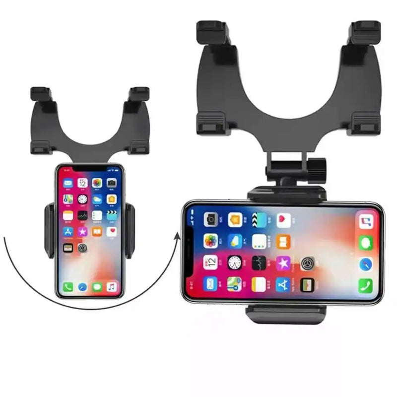 Suporte celular veicular automático encaixado no retrovisor carro caminhão Gps 360° - BrasBest