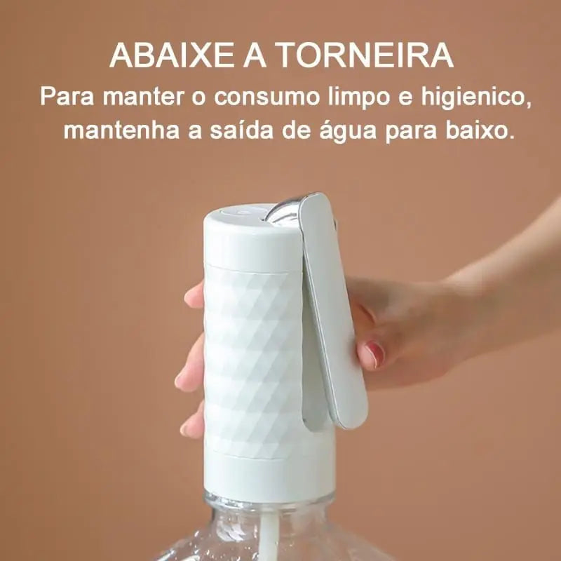 Bomba De Água Elétrica Portátil, Bomba Automática Dobrável, Para Galões De Agua, Recarregável - BrasBest