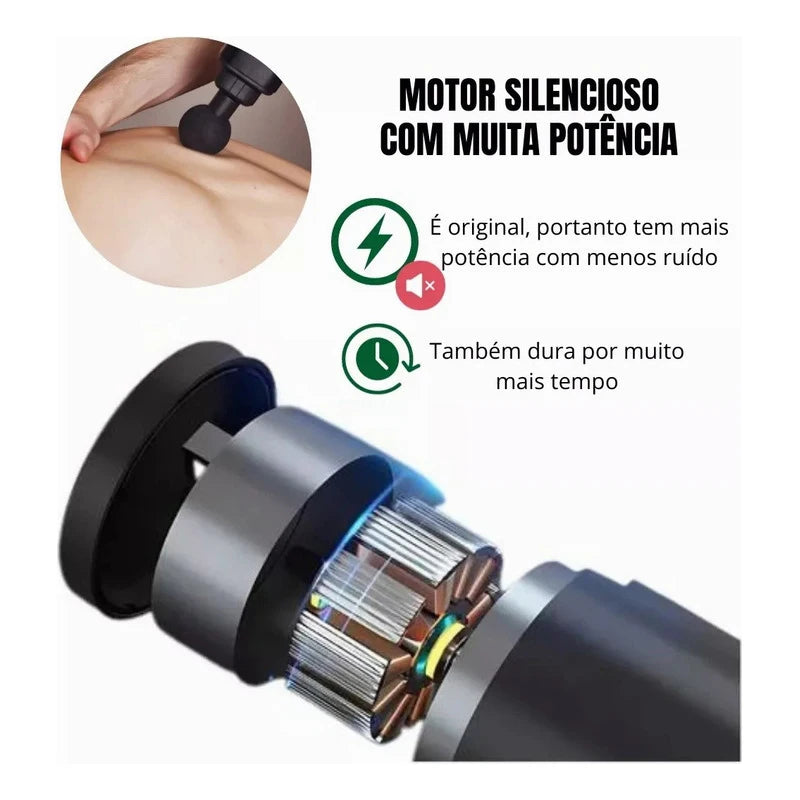 Massageador Profissional com Vibração elétrica, Relaxamento Muscular para Pescoço e corpo. - BrasBest