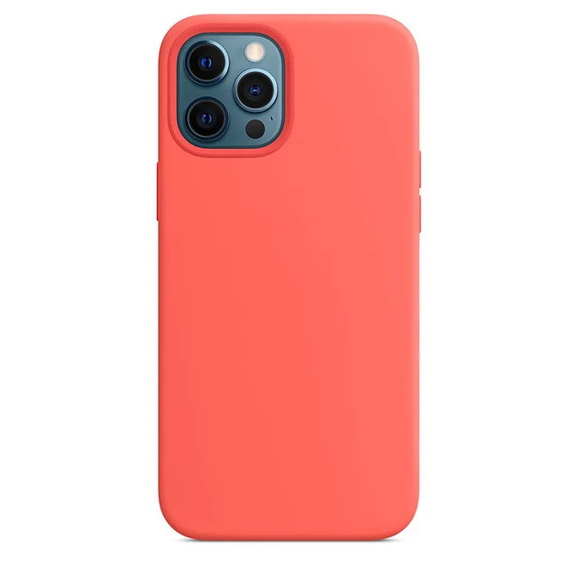 Capinha de silicone para Apple iPhone 11, 12, 13, 14, 15 Pro Max, X, XS, XR - BrasBest