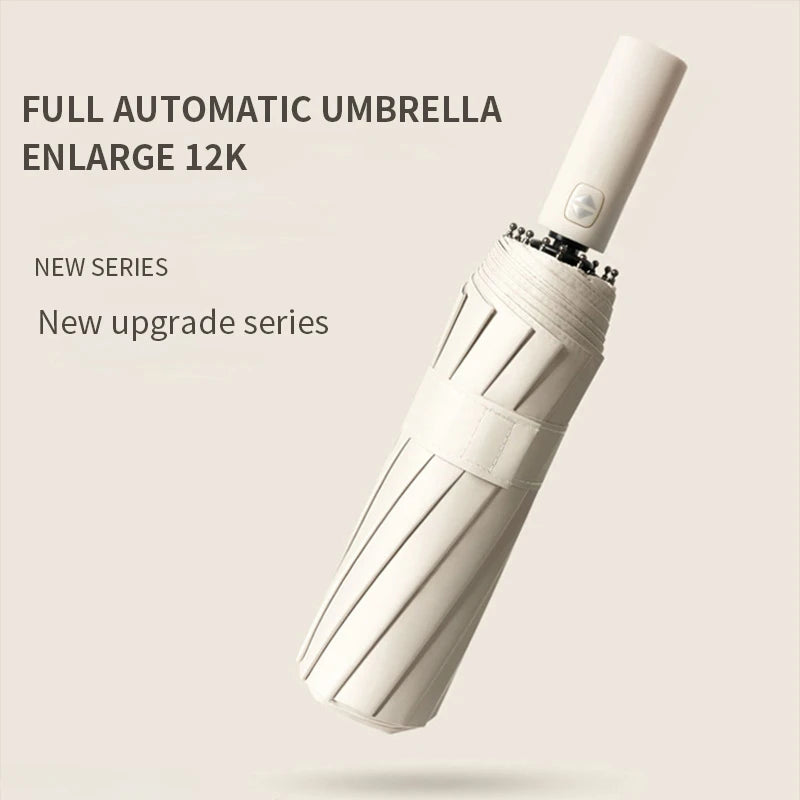 Guarda-chuva Xiaomi com luz automática monocromática, dobrável, tamanho grande - BrasBest