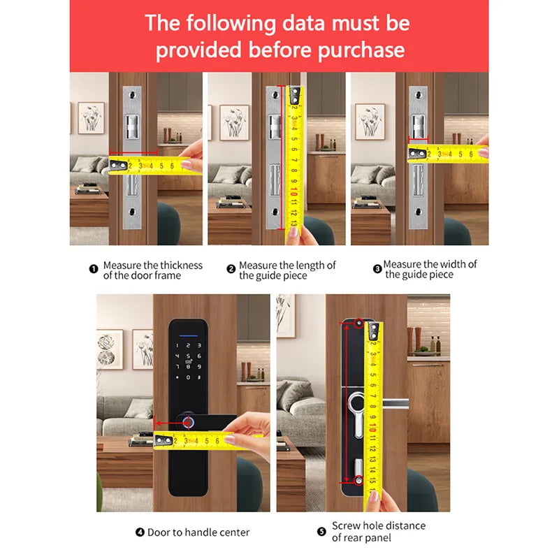 Fechadura Eletrônica Digital wifi com Digital Smart, desbloqueio remoto, Keyles