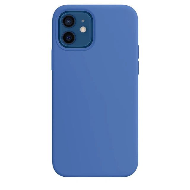 Capinha de silicone para Apple iPhone 11, 12, 13, 14, 15 Pro Max, X, XS, XR - BrasBest