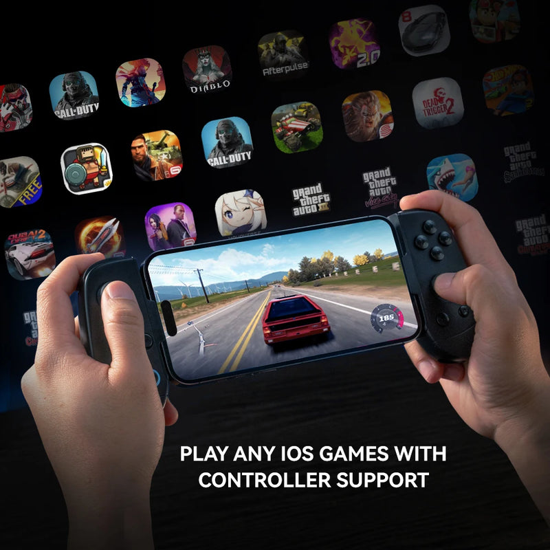 Gamepad para Celular - Controlador de Jogos para iPhone e Apple, Compatível com Xbox Game Pass, Stadia, xCloud, GeForce Now