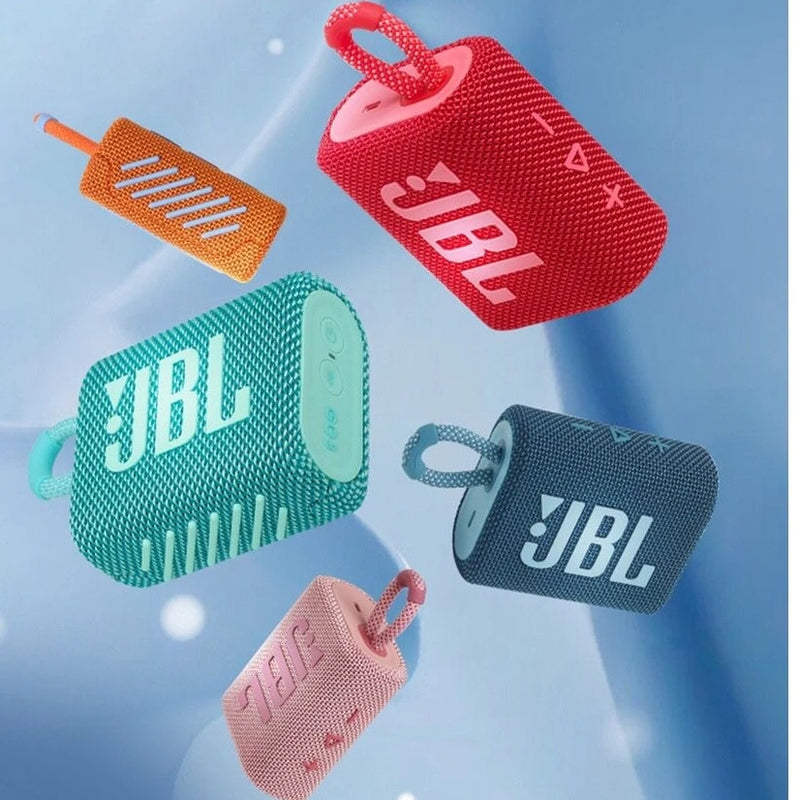 JBL-GO3 Alto-falante Bluetooth sem fio, portátil, impermeável, ao ar livre, es