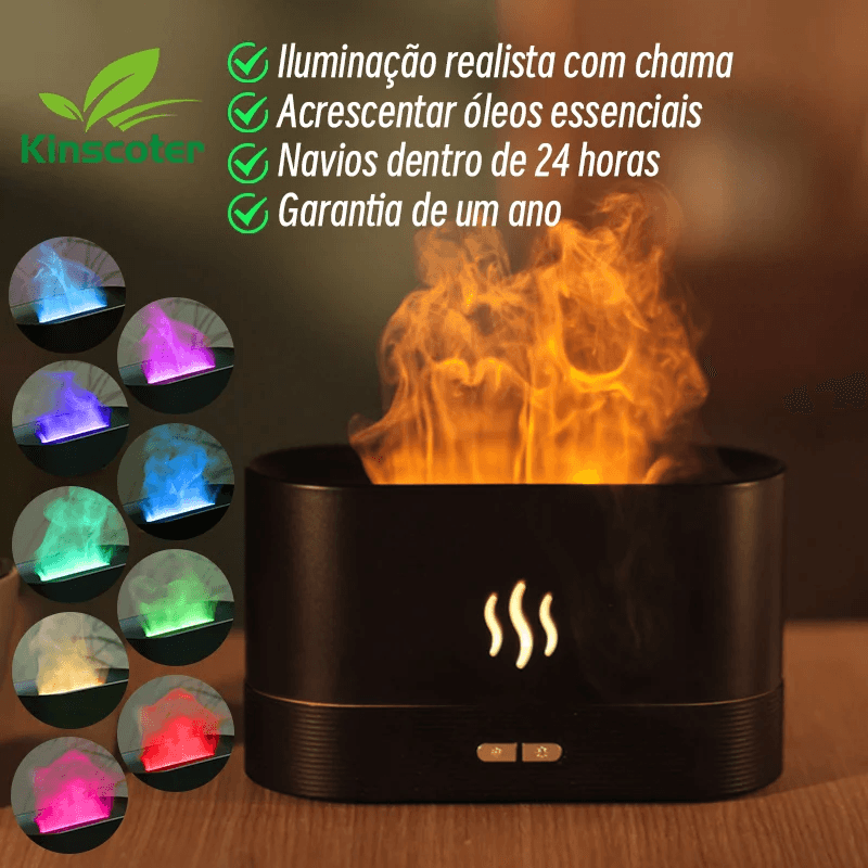 Difusor Umidificador de Ar (Aroma Aerapia) Fabricande ultra-sônico de névoa fria. - BrasBest