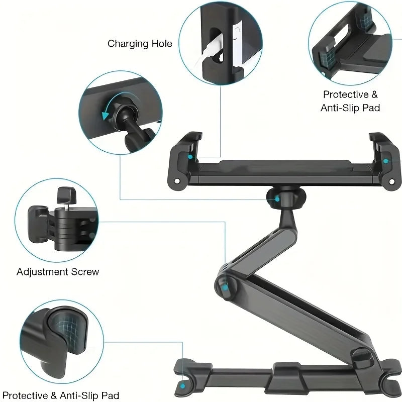 Suporte de encosto de cabeça para tablet, berço compatível com dispositivos para telefones celulares e tablets - BrasBest