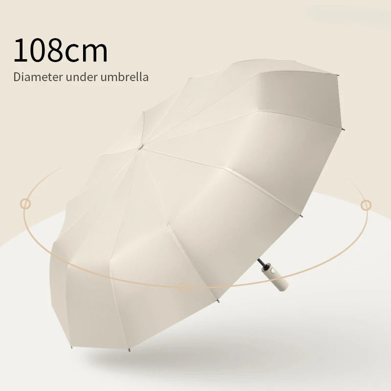 Guarda-chuva Xiaomi com luz automática monocromática, dobrável, tamanho grande - BrasBest