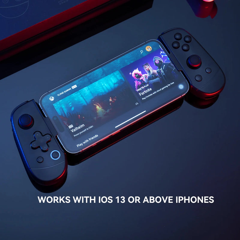 Gamepad para Celular - Controlador de Jogos para iPhone e Apple, Compatível com Xbox Game Pass, Stadia, xCloud, GeForce Now