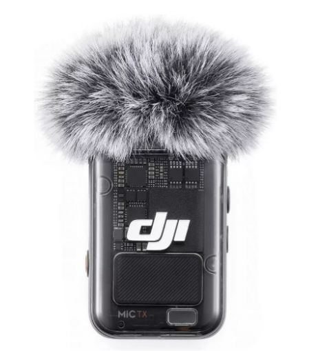 Microfone DJI Mic 2 de Lapela - Conexão Bluetooth Direta, Faixa de 250m (820 pés), 18 Horas de Duração, Transmissor Sem Fio com Cancelamento de Ruído